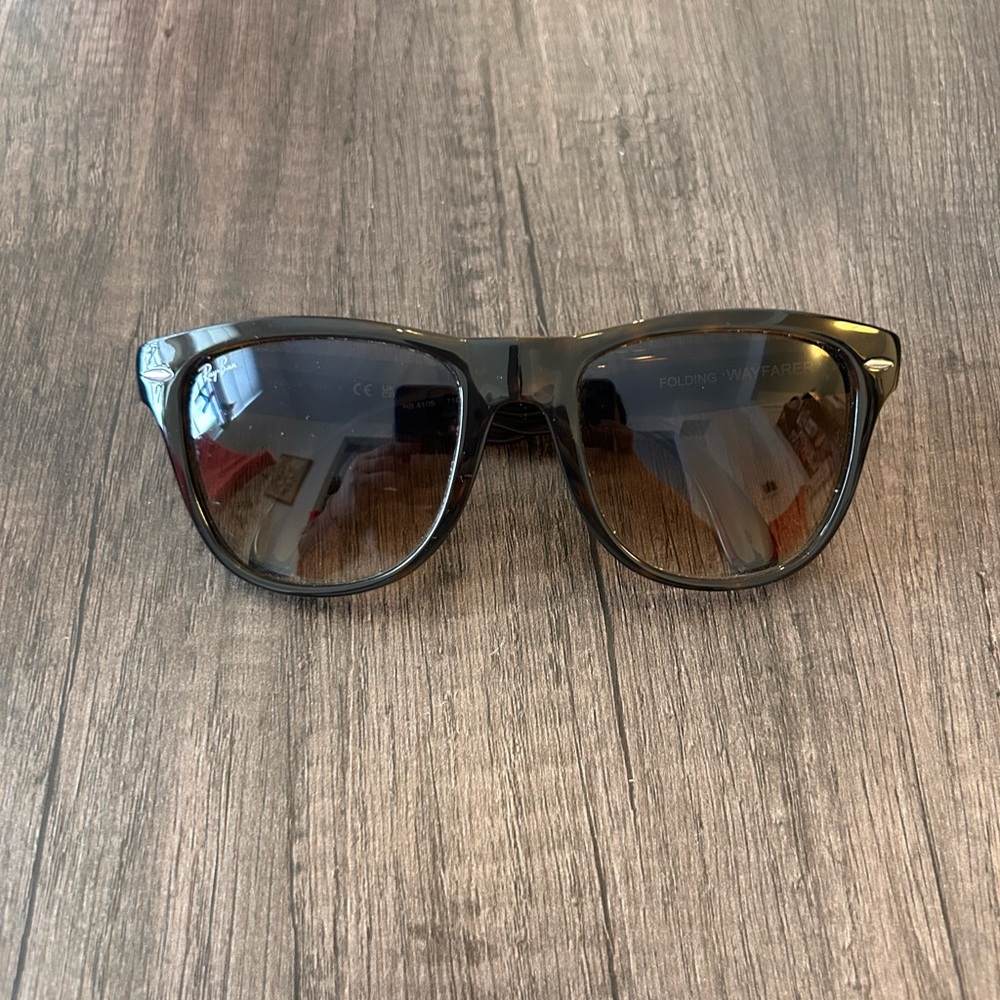 Ray-Ban Tortoise Folding Sunglasses